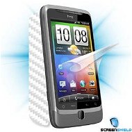 ScreenShield pro HTC Desire Z na displej telefonu + Carbon skin bílý - Ochranná fólie