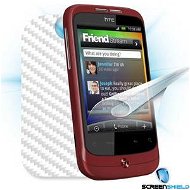 ScreenShield pro HTC Wildfire na displej telefonu + Carbon skin bílý - Ochranná fólie