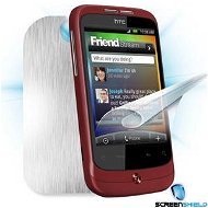 ScreenShield pro HTC Wildfire na displej telefonu + Carbon skin stříbrný - Ochranná fólie