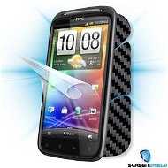 ScreenShield pro HTC Sensation na displej telefonu + Carbon skin černý - Ochranná fólie