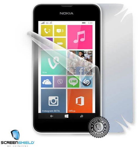 ScreenShield for Nokia Lumia 530 on the whole body of the phone - Film Screen Protector - Main image