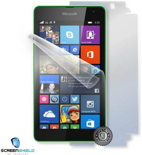 ScreenShield for the Nokia Lumia 535 on the entire body of the phone - Film Screen Protector - Main image