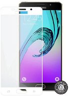 Screenshield SAMSUNG A510 Galaxy A5 (2016) Tempered Glass protection (full COVER WHITE metalic frame) - Schutzglas