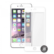 APPLE iPhone 7 Tempered Glass Protection (full COVER WHITE metallic frame) - Glass Screen Protector
