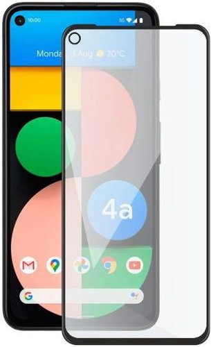 Screenshield GOOGLE Pixel 4a 5G (full COVER black) Tempered Glass Protection - Glass Screen Protector - Main image