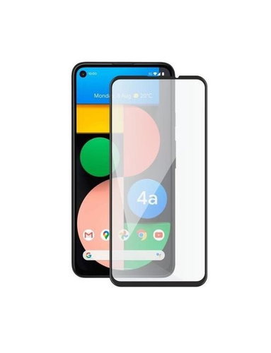 Screenshield GOOGLE Pixel 4a (full COVER black) Tempered Glass Protection - Glass Screen Protector - Main image