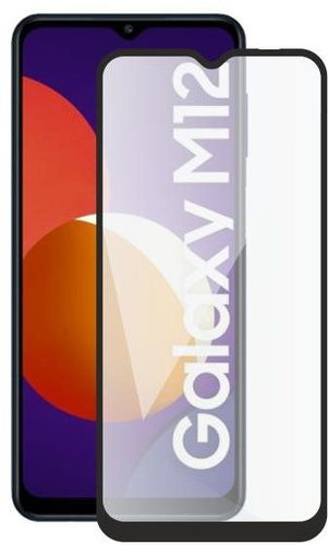 Screenshield SAMSUNG M127 Galaxy M12 (full COVER black) Tempered Glass Protection - Glass Screen Protector - Main image