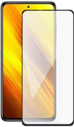 Screenshield XIAOMI Poco X3 Pro (full COVER black) Tempered Glass Protection - Glass Screen Protector - Main image