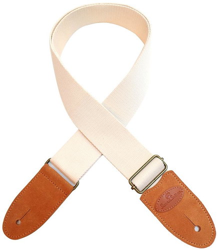 SOUNDSATION Cotton Strap White - Guitar Strap - Main image