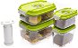 Dózy na potraviny STATUS 5-dielna súprava vákuových boxov Green - Sada dóz