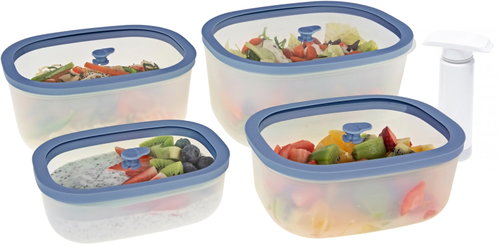 STATUS Fresko 5-piece set of vacuum jars 177112 blue - Storage Jar - Main image