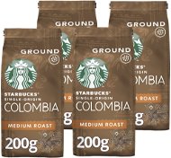 Starbucks Single-Origin Colombia, mletá jednodruhová káva, 200g 4x - Set