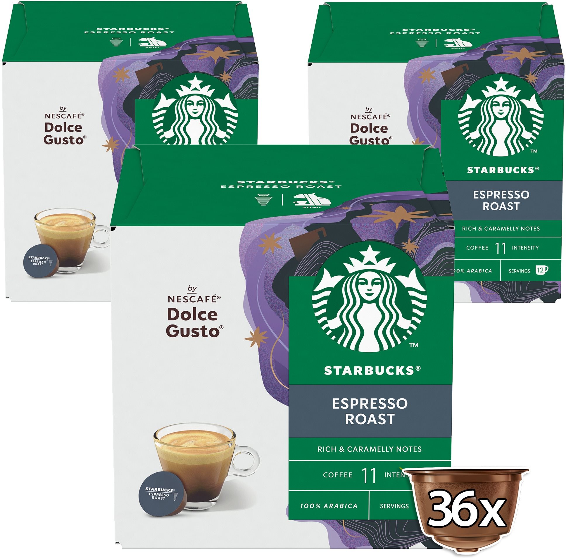 STARBUCKS® Espresso Roast by NESCAFÉ® Dolce Gusto® 36 kapszula