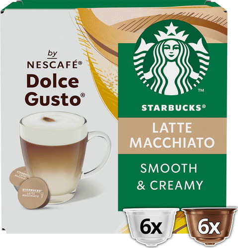 STARBUCKS® Caffe Latte by NESCAFE® DOLCE GUSTO® Coffee Capsules -Carton 3 x  12 pcs - Coffee Capsules