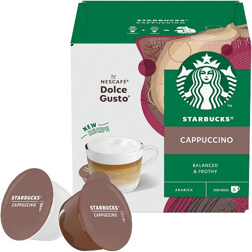 STARBUCKS CAPPUCCINO Dolce Gusto Compatible Coffee Capsules Pods Box