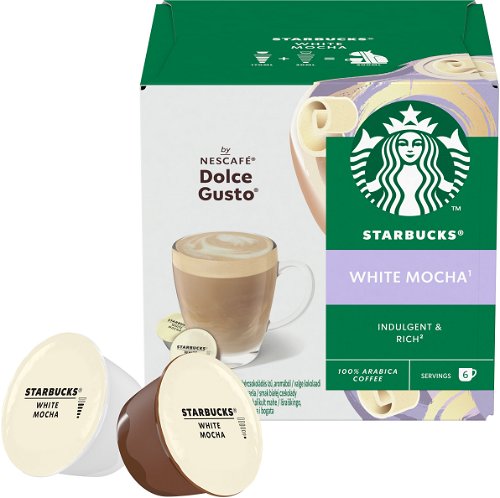 STARBUCKS® White Mocha by NESCAFE® DOLCE GUSTO®, 12 KAPSLÍ (3ks) - Coffee  Capsules