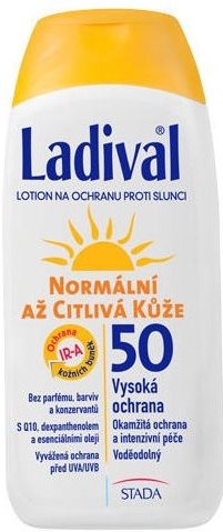 Ladival SPF 50 Sun Lotion for Normal to Sensitive Skin, 200ml - Sun Lotion - Main image