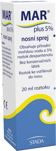 MAR Plus Nasal Spray, 20ml, Seawater with Dexpanthenol - Medical Device - Main image