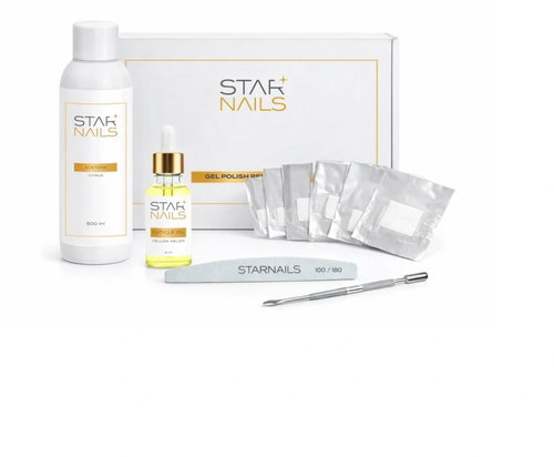 STARNAILS Gel Polish Sensitive Line Starter Set pro citlivé nehty - Nail Polish Remover - Main image