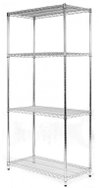 Potravinářský regál 1600 x 610 x 1520 mm, 4 police - Regál