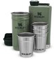 STANLEY Gift set flask and shots 4pcs ADVENTURE SERIES, green - Hip Flask