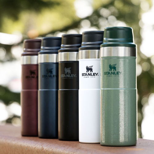 STANLEY Single-handed Thermos Flask 470ml CLASSIC SERIES 2.0 green -  Thermal Mug