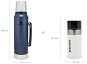 STANLEY Thermos 1 l Legendary Classic Night Sky + STANLEY Vacuum Water Bottle GO 470ml White - Thermos