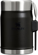STANLEY Food thermos with spoon/fork The Legendary Classic Food Jar 400 ml/14oz Black 2.0 - Thermos