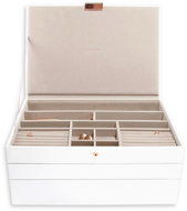 Stackers Jewellery Box 3 in 1 White & Rose Gold Supersize Set White - Jewellery Box
