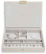 Stackers Classic Charm Jewellery Box Lid Oatmeal Cream - Jewellery Box