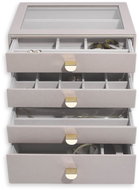 Stackers 4-in-1 Taupe Classic Drawers Jewellery Box with Drawers grey-beige - Jewellery Box