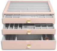 Stackers Jewellery Box with Drawers 3 in 1 Blush Supersize Drawers pink - Jewellery Box