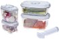 STATUS 5dílný set vakuových dóz, 157530, bílá  - Food Container Set