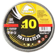 Stayer Kotouč řezný na kov Premium T41, 125 × 1 × 22,23 mm, 10 ks - Řezný kotouč