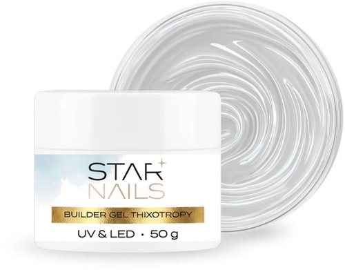 Starnails UV/LED Builder Gel Thixotropy, 50g 001 Clear, Clear Building Tixo Gel - Nail Gel - Main image