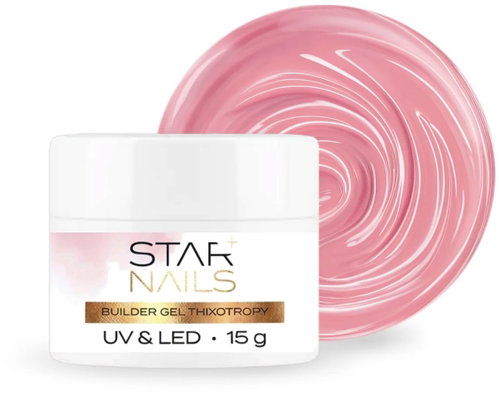Starnails UV/LED Builder Gel Thixotropy, 15g 005 Powder Pink - Nail Gel - Main image