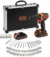 BLACK + DECKER Impact Drill 18V AKU in case with accessories 80 pcs BDCHD18BAFC-QW (2x1,5 Ah) - Cordless Drill