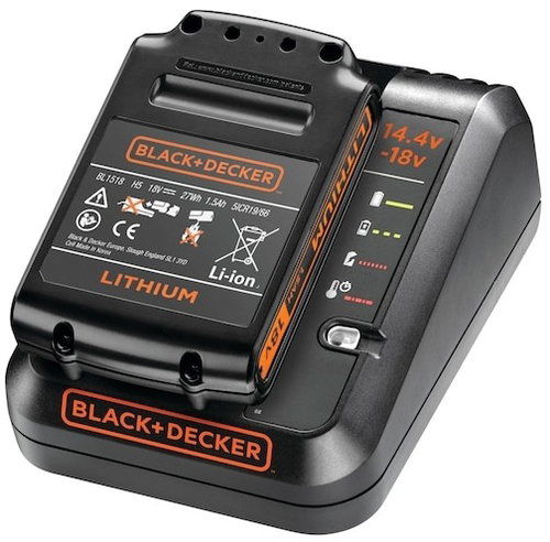 BLACK + DECKER Charger 1A + battery 1,5Ah 18V - Charger and Spare Batteries - Main image