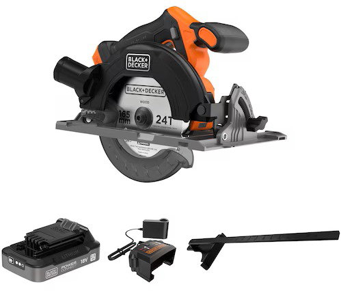 BLACK+DECKER 165mm 18V Cordless Circular Saw BLCCS78E1-QW (1×2.5Ah) - Circular Saw - Main image