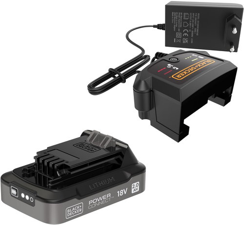 BLACK+DECKER SOC Li-Ion baterie 18V a 1A nabíječka (2 Ah) - Charger and Spare Batteries - Main image