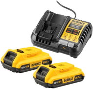 DEWALT XR nabíječka a 2 × akumulátor 18V (2 Ah) - Charger and Spare Batteries