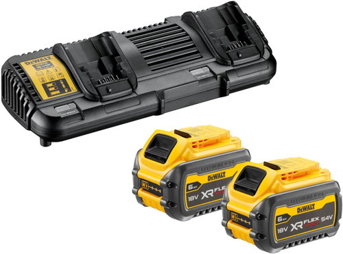 DEWALT XR FLEXVOLT Dual Port Charger (2 × 6Ah) - Cordless Tool Charger - Main image