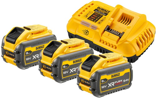 DEWALT XR FLEXVOLT Charger (3×9Ah) - Cordless Tool Charger - Main image