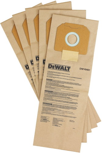 DEWALT Paper Dust Bag 5 pcs - Vacuum Cleaner Bags - Main image