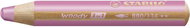 Stabilo woody 3 in 1 Crayon, watercolour & wax pen 880/334 pink - Coloured Pencils