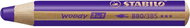Stabilo woody 3 in 1 Crayon, watercolour & wax pen 880/385 purple - Coloured Pencils
