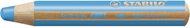 Stabilo woody 3 in 1 Crayon, watercolour & wax pen 880/450 cyan - Coloured Pencils
