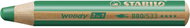 Stabilo woody 3 in 1 Crayon, watercolour & wax pen 880/533 dark green - Coloured Pencils