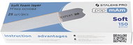 Staleks Expert 20 papmAm - replacement sandpaper for straight file, white, 150 grit, 25 pcs - Nail File