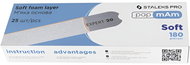 Staleks Expert 20 papmAm - replacement sandpaper for straight file white 180 grit, 25 pcs - Nail File